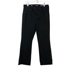 J.‎ Crew Womens Mid-Rise Kickout Cropped Jeans Black Size 30 Contemporary Goth